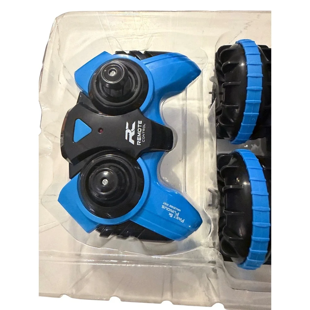 2.4GHz Amphibious RC Stunt Car Water‎ Land Racing Vehicle Rechargeable Blue